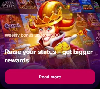 Raise your status get bigger rewards weekly bonus up to eur1 000