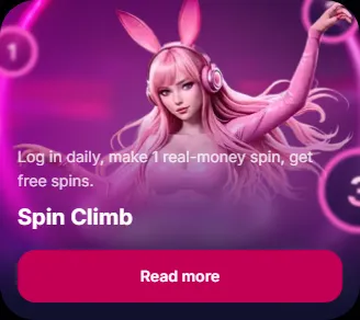 Spin climb log in daily make 1 real money spin get free spins